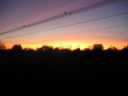 Power line sunset 2